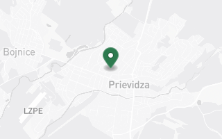 Mapa okolia mesta Bojnice